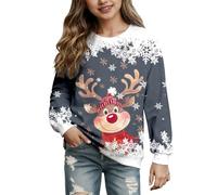 2026 Jersey de Navidad para niña, Sudadera de Navidad para niña, Divertido suéter de Navidad, suéter de Tiempo Libre, suéter de Navidad, Elegante Jersey de Navidad