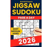 2026 Jigsaw Sudoku Puzzle Book - 365 Irregular Sudoku Puzzles from Easy to Hard for Adults: Daily Geometry Sudoku Calendar with Progressive Difficulty ... Page and Full Solutions - Large Print Edition