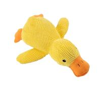 2026 - Juguete calmante mejorado para perros, juguete indestructible para perros, juguetes de patos charlatanes, juguete chirriante, cómodo (amarillo, 1 pieza (pequeño)