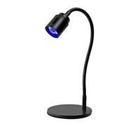 2026 Lámpara de uñas LED profesional con pedal flexible para extensiones, aplicaciones de punta 3D, soporte estable, conexión USB (negro, talla única)