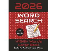 2026 Large 4100+ Word Search Puzzle Book: Word Search with Large Print and 4100+ Words including, multiple themes | 8.5 x 11 inches, 156 pages | 100+ ... Gift for Vacations, Holidays and Free Times.
