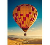 2026: Large Monthly Calendar Planner - Hot Air Balloon