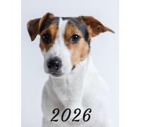 2026: Large Monthly Calendar Planner - Jack Russell Terrier Dog