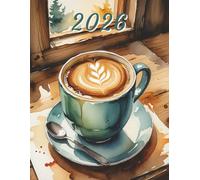 2026: Large Monthly Calendar Planner - Watercolor Cozy Coffee Mug