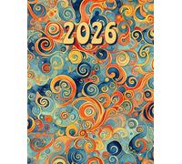 2026: Large Monthly Calendar Planner - With Creativity Affirmation Coloring Pages