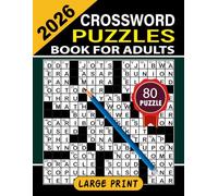 2026 Large Print Crossword Puzzle Book for Adults & Seniors