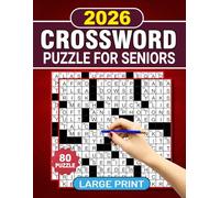 2026 Large Print Medium Crossword Puzzle Book for Adults & Seniors: 80 Challenge Puzzles with Answers to Sharpen Your Focus and Soothe Your Eyes for Hours of Relaxing Fun