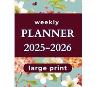 2026 Large Print Weekly & Monthly Planner for Seniors with Low Vision:: Easy-to-Read Big Font Organizer | Covers November 2025 - December 2026 | Calendar for Visual Impairment & Poor Eyesight