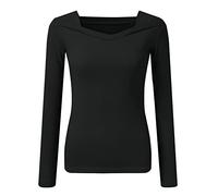 2026 - Leggings de terciopelo para mujer, para otoño e invierno, cuadrados, irregulares, estilo extraño, parte superior interior delgada, Negro, S