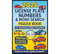 2026 License Plate Numbers & Word Search Puzzle Book For Teens, Adults & Seniors: 100 Puzzles, 4000 Plate Formats from Vehicle, Motorcycle, Firemen ... Plate Hunt: Word & Number Search Series)