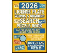 2026 License Plate Words & Numbers Search Puzzle Book For Teens, Adults & Seniors: 4000 Featuring Real Plate Formats from Travel, Car, Police Car, ... (Highway Hunt License Plate Puzzle Series)