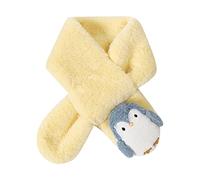 2026 Linda Imitación Conejo Chal Niños Otoño E Invierno Dibujos Animados Simple Pingüino Navidad Bufanda Cálida Bufanda Redonda Bebé