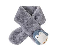 2026 Linda Imitación Conejo Chal Niños Otoño E Invierno Dibujos Animados Simple Pingüino Navidad Bufanda Cálida Bufanda Redonda Bebé