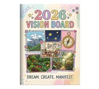 2026 Lista de deseos Cuaderno de planificación manual con papel amigable, tinta perforada reducida para una mejor experiencia de escritura
