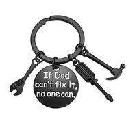 2026 Llavero No One Dad Father's Fix It Can't Day With Screwdriver If Can-Keychain Llavero, Negro , Talla única