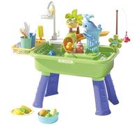 2026 Mesa De Juego De Agua Actualizada Para Niños Pequeños Y Niños De Edad Entre 1-3 Y 4-8 Años - Material ABS 54x29x53 Cm Estación De Salpicaduras Sensoriales Con Bomba Eléctrica Juego i Pe