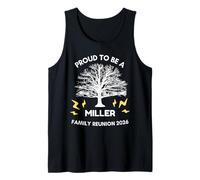 2026 Miller Family Reunion Gathering Árbol genealógico a Juego Camiseta sin Mangas