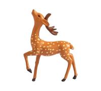 2026 Mini modelado de animales de ciervo al aire libre, fiesta en el jardín, figuras de construcción de paisajes (B, 3,7 x 5,5 cm)