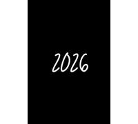 2026 Minimalist Notebook - Elegant Black Planner | Luxury Aesthetic Journal for Women & Men | Modern Productivity Journal, Daily Notes & Yearly Planner