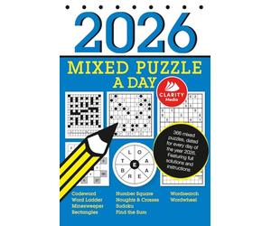2026 Mixed Puzzle A Day: Featuring 10 puzzle types including codeword, sudoku, wordsearch and wordwheels!