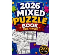2026 Mixed Puzzle Book for Adults: 227 Puzzles for Adults Including Word Searches, Sudoku, Hyper Sudoku, Jigsaw Sudoku and More!