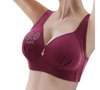 2026 Moda Mujer Casual Transpirable Tubo Top Sujetador Ropa Interior Sin Anillo De Acero Recoger Y Personalizar Bro, rojo, 50