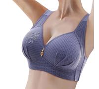 2026 Moda Mujer Casual Transpirable Tubo Top Sujetador Ropa Interior Sin Anillo De Acero Recoger Y Personalizar Bro, azul, 48