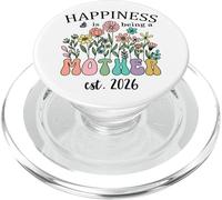 2026 Mom to Be Happiness is Being a Mother Soon to Be Mommy PopSockets PopGrip para MagSafe