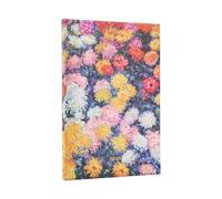 Paperblanks Agenda 2026 Monet's Chrysanthemums Maxi – 12 meses, vertical, tapa dura, cierre elástico