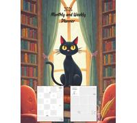 2026 Monthly and Weekly Planner: 12 Month Schedule Organizer for Cat Lover, 2026 year Calendar and Holiday, Large size
