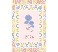 2026 Monthly Planner A5, 12 Month Calendar, Weekly To Do List, Priorities Check Box, Extra Notes Page, Colourful Flower Design, Stationery Gifts for ... Professionals, Softcover, 6”x9”, Big Space