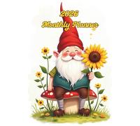 2026 Monthly Planner: Garden Gnome & Sunflower
