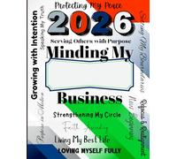 2026 Monthly-Weekly Growth Planner, Minding My Business Calendar Planner 2026 - 8.5" X 11" -blue