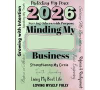 2026 Monthly-Weekly Growth Planner, Minding My Business Calendar Planner 2026 - 8.5" X 11" - pink & green