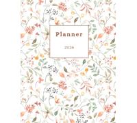 2026 Monthly&weekly Planner A4 | Large Calendar & Organizer | 12-Month Overview with Notes and weekly to do lists | Christmas Gift Idea | Floral: A4 ... & Notes Section | seasonal illustrations