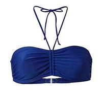 2026 Mujer Verano Mix & Bikini Bandeau Top Moda Playa, azul, XL