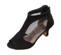 2026 Mujeres Sandalias de Brida CheTalon Bloque 4cm Sintético, Le Noir, 38 EU