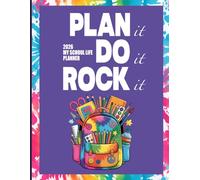 2026 My School Life Planner "Plan it, Do it, Rock it" 8.5"x11": Weekly & Monthly 8.5"x11" with 120 pages for Middle School or High School Students