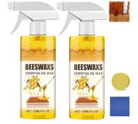 2026 New 120ml-Beeswax Wood Polish Spray, Beeswax Spray for Wood, Beeswax Furniture Polish, Cleans, Restores Shine, Scratches, Suitable for Floors, Wooden Sofas, and Furniture (2Pcs)