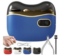 2026 New 2-In-1 Electric Nail Clipper & Polisher, Portable Electric Nail Trimmer, Electrics Toenails Clippers, Nails Grinder For Thick Toenails, Led Light, 2 Speeds, For Elderly Adult Baby (Blue)