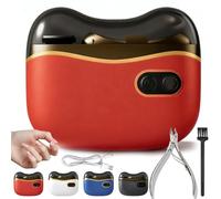 2026 New 2-In-1 Electric Nail Clipper & Polisher, Portable Electric Nail Trimmer, Electrics Toenails Clippers, Nails Grinder For Thick Toenails, Led Light, 2 Speeds, For Elderly Adult Baby (Red)