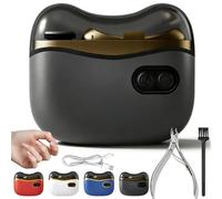 2026 New 2-In-1 Electric Nail Clipper & Polisher, Portable Electric Nail Trimmer, Electrics Toenails Clippers, Nails Grinder For Thick Toenails, Led Light, 2 Speeds, For Elderly Adult Baby (Black)