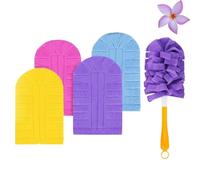 2026 New 360° Electrostatic Duster Refills - Washable & Reusable, The Sustainable Choice for a Dust-Free Home, Reusable Electrostatic Microfiber Duster Refills (4PCS)