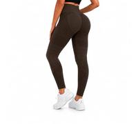 2026 New 3D Anti Cellulite Leggings for Women, Slimming Workout Yoga Pants (Brown,S)