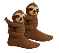 2026 New 3D Knit Animal Socks, Novelty Floor Sock for Christmas, Warm Non-Slip Soft Hand Crocheted Socks, Cute Hand Crochet Knit Sock, 3D Doll Couple Novelty Birthday for Lovers, Boyfriend, Family