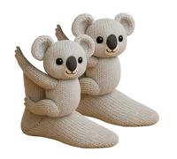 2026 New 3D Knit Animal Socks, Novelty Floor Sock for Christmas, Warm Non-Slip Soft Hand Crocheted Socks, Cute Hand Crochet Knit Sock, 3D Doll Couple Novelty Birthday for Lovers, Boyfriend, Family