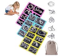 2026 New 3dmetal Montessori Puzzle Solving, Metal Brain Teaser Puzzles, Metal Puzzles For Adults, Steel Iq Games, Physics Mind, For Family Game Nights and Travel Entertainment (I)
