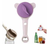 2026 New 4-in-1 Jar Opener,MultiFunctional Adjustable Jar Bottle Opener,Three Claw Bottles Openers with Non Slip Teeth,Bottle Openers for Seniors,Fits Kitchen Jars Cans Wine Bottles(Purple)