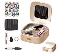 2026 New Adults and Beginners, Magnetic Sewing Tool Kit, Big Eye Stainless Steel with Needle Threader and Seams Ripper for Home Use (White)