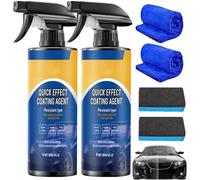 2026 New Advanced Car Quick-Acting Coating Agent Spray,Car Coating Sprays,Quickly Coat Car Wax,Polish Spray Waterless Wash Wax,Oil Film Emulsion Glass Cleaner (2Pcs, style)